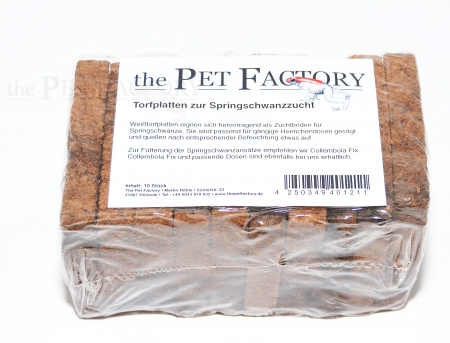 Torfplatten zur Springschwanzzucht